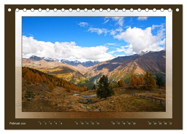 Produktbild: Das vergessene Tal. Schnalstal - Val Senales (Tischkalender 2026 DIN A5 quer), CALVENDO Monatskalender