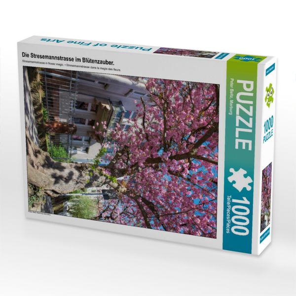 Produktbild: CALVENDO Puzzle Die Stresemannstrasse im Bl&uuml;tenzauber. | 1000 Teile Lege-Gr&ouml;&szlig;e 64x48cm Foto-Puzzle f&uuml;r gl&uuml;ckliche Stunden