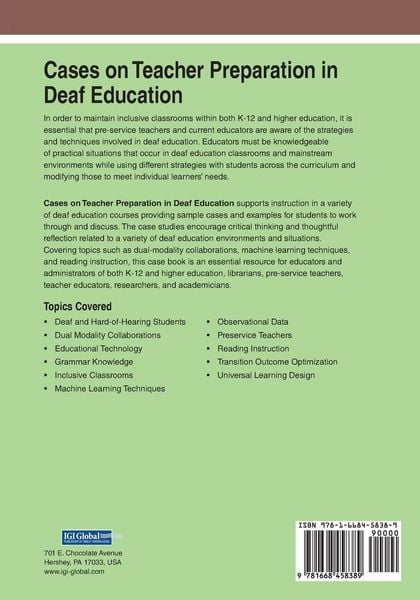 Produktbild: Cases on Teacher Preparation in Deaf Education
