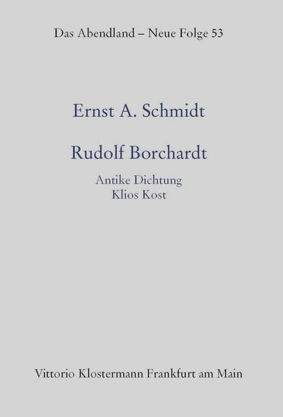Produktbild: Rudolf Borchardt