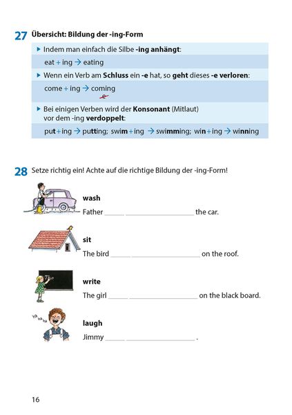 Produktbild: Englisch. Present Progressive Form and Simple Present