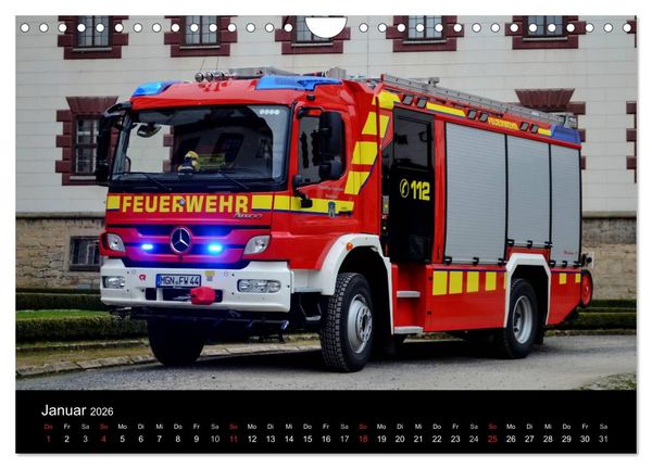 Produktbild: Einsatzfahrzeuge (Wandkalender 2026 DIN A4 quer), CALVENDO Monatskalender