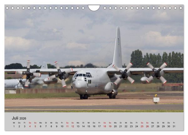 Produktbild: Transportflugzeug C-130 Hercules (Wandkalender 2026 DIN A4 quer), CALVENDO Monatskalender