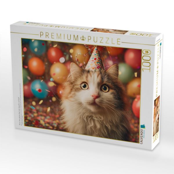 Produktbild: CALVENDO Puzzle Neues Jahr, gleicher Napf, aber doppelt so viel Spa&szlig; | 1000 Teile Lege-Gr&ouml;&szlig;e 64x48cm Foto-Puzzle f&uuml;r gl&uuml;ckliche Stunden