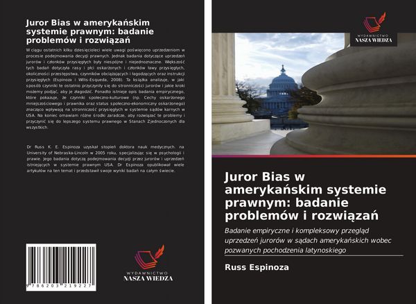 Produktbild: Juror Bias w ameryka&iquest;skim systemie prawnym: badanie problem&oacute;w i rozwi&iquest;za&iquest;
