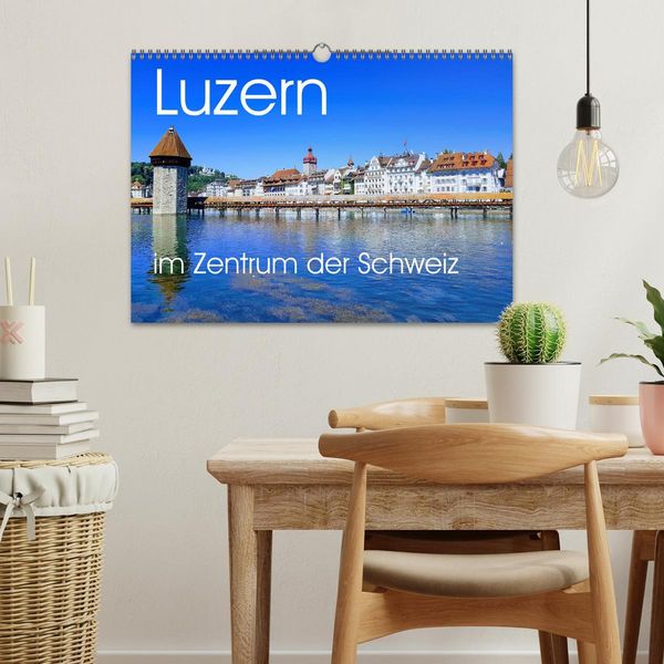 Produktbild: Luzern, die Stadt im Zentrum der Schweiz (Wandkalender 2026 DIN A3 quer), CALVENDO Monatskalender