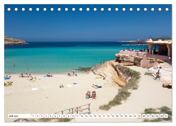 Produktbild: Momente einer Reise - Ibiza und Formentera (Tischkalender 2027 DIN A5 quer), CALVENDO Monatskalender
