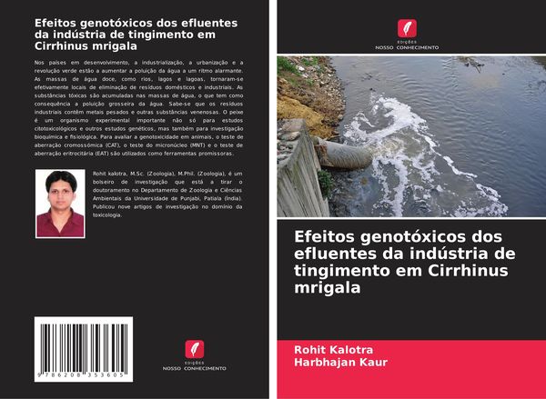 Produktbild: Efeitos genot&oacute;xicos dos efluentes da ind&uacute;stria de tingimento em Cirrhinus mrigala