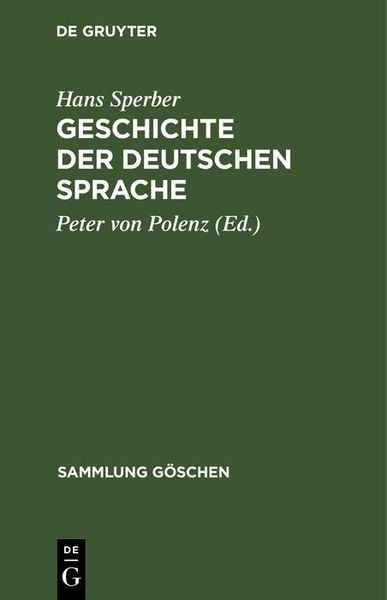 Produktbild: Geschichte der deutschen Sprache
