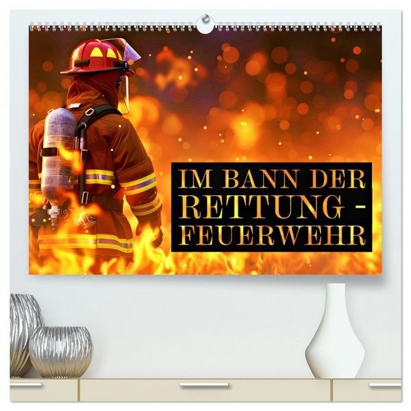 Produktbild: Im Bann der Rettung - Feuerwehr (hochwertiger Premium Wandkalender 2026 DIN A2 quer), Kunstdruck in Hochglanz