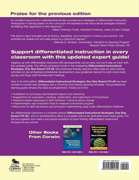 Produktbild: Differentiated Instructional Strategies Professional Learning Guide