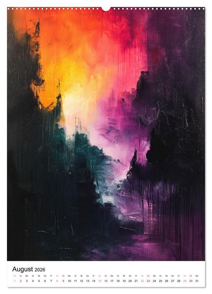 Produktbild: KI-Kunstwerke (hochwertiger Premium Wandkalender 2026 DIN A2 hoch), Kunstdruck in Hochglanz
