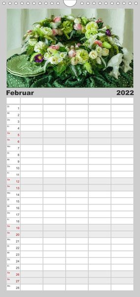 Produktbild: Familienplaner Raum f&uuml;r Blumen (Wandkalender 2022 , 21 cm x 45 cm, hoch)