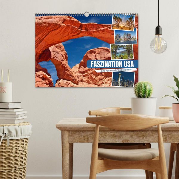 Produktbild: Faszination USA - Eine Reise durch Stadt und Natur (Wandkalender 2026 DIN A3 quer), CALVENDO Monatskalender
