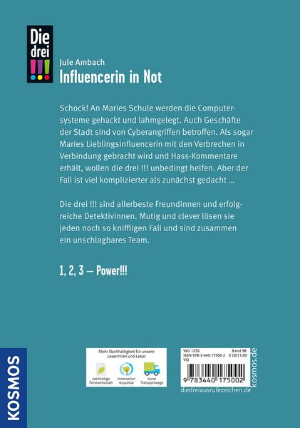 Produktbild: Die drei !!!, 98, Influencerin in Not