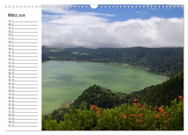 Produktbild: Azoren - S&atilde;o Miguel (Wandkalender 2026 DIN A3 quer), CALVENDO Monatskalender