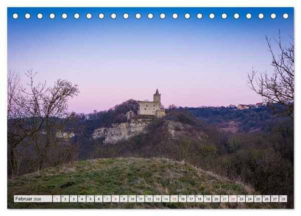 Produktbild: Willkommen im Burgenlandkreis (Tischkalender 2026 DIN A5 quer), CALVENDO Monatskalender