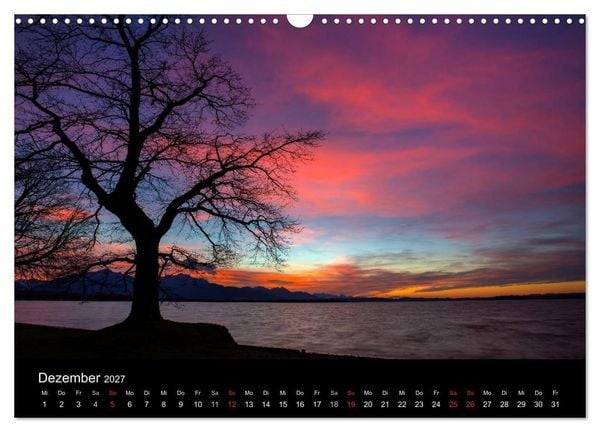 Produktbild: Licht &uuml;ber oberbayrischen Bergen und Seen (Wandkalender 2027 DIN A3 quer), CALVENDO Monatskalender