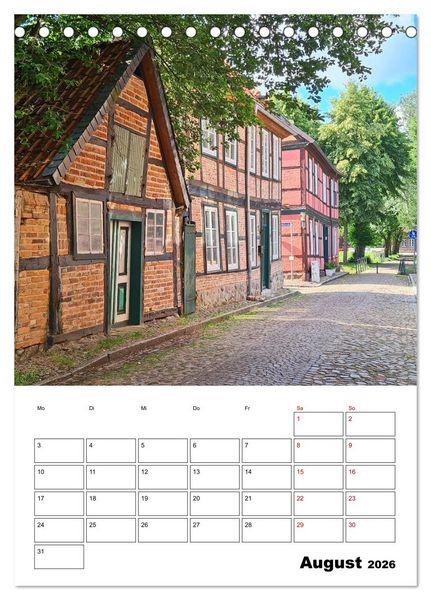 Produktbild: Boizenburg am Elberadweg (Tischkalender 2026 DIN A5 hoch), CALVENDO Monatskalender