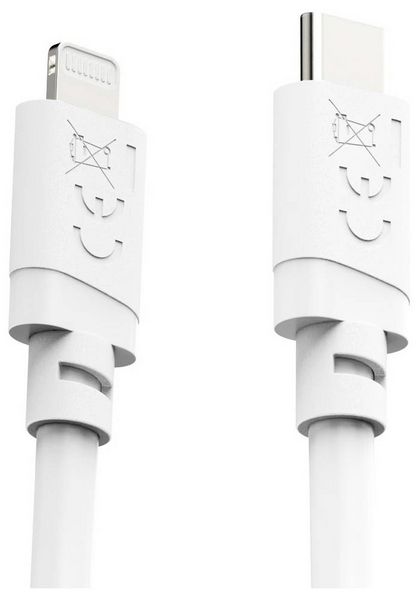 Produktbild: Hama USB-Ladekabel USB 2.0 USB-C&reg; Stecker, Apple Lightning Stecker 1m Wei&szlig; 00201815