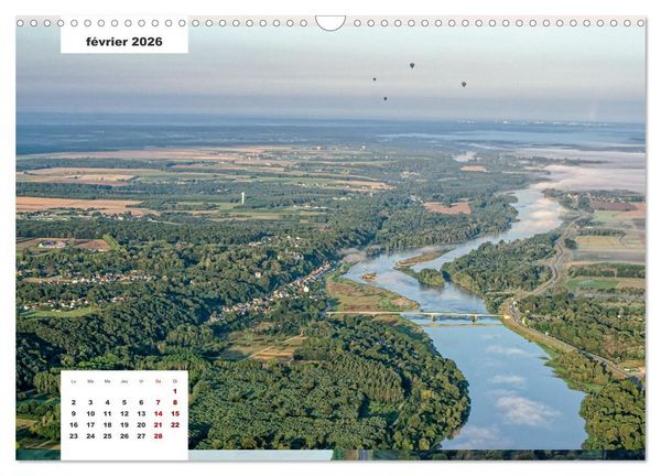 Produktbild: D&eacute;couverte de la Loire vue du ciel (Calendrier mural 2026 DIN A3 vertical), CALVENDO calendrier mensuel