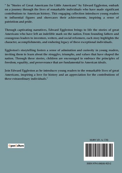 Produktbild: Stories of great Americans for little Americans