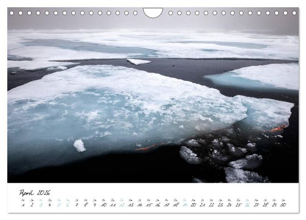 Produktbild: Heike Odermatt: 80&deg; Nord - Fotografien von Spitzbergen und Nordaustland (Wandkalender 2026 DIN A4 quer), CALVENDO Monatskalender