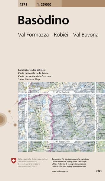 Swisstopo 1 : 25 000 Basòdino, Sonstige von Bundesamt für Landestopografie swisstopo, Swisstopo, 9783302012711