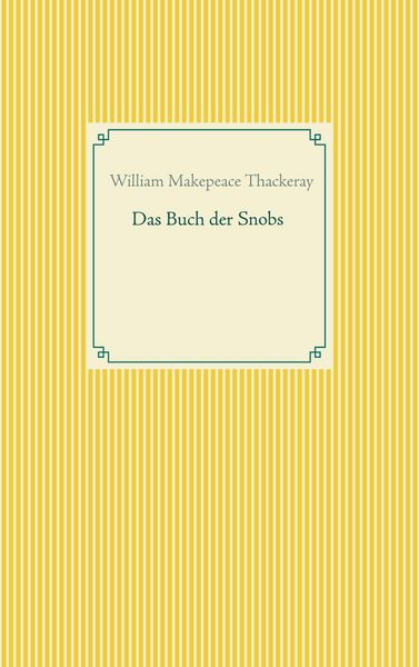 Produktbild: Das Buch der Snobs