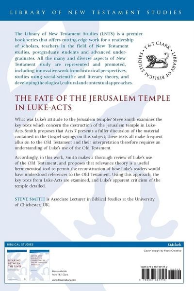 Produktbild: The Fate of the Jerusalem Temple in Luke-Acts