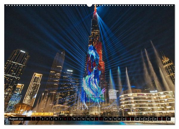 Produktbild: Dubai Panoramen (hochwertiger Premium Wandkalender 2026 DIN A2 quer), Kunstdruck in Hochglanz