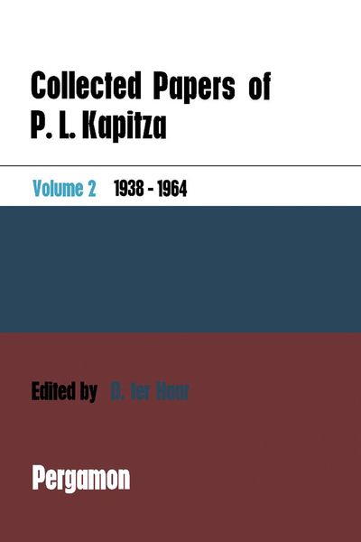 Produktbild: Collected Papers of P.L. Kapitza