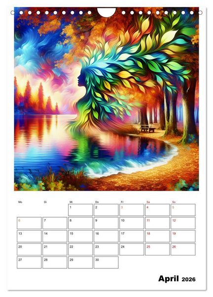 Produktbild: Bl&auml;tter - Visionen (Wandkalender 2026 DIN A4 hoch), CALVENDO Monatskalender