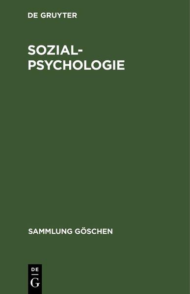 Produktbild: Sozialpsychologie