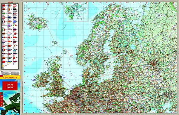 Produktbild: MARCO POLO Reisekarte Europa 1:4 Mio.