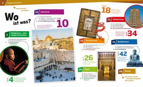 Produktbild: WAS IST WAS Band 105 Religionen. Woran wir glauben