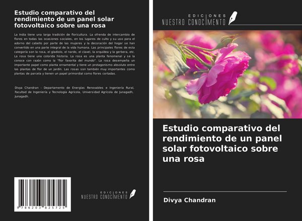 Produktbild: Estudio comparativo del rendimiento de un panel solar fotovoltaico sobre una rosa