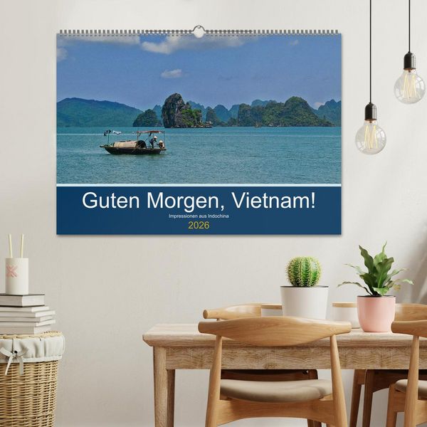 Produktbild: Guten Morgen, Vietnam! (Wandkalender 2026 DIN A2 quer), CALVENDO Monatskalender