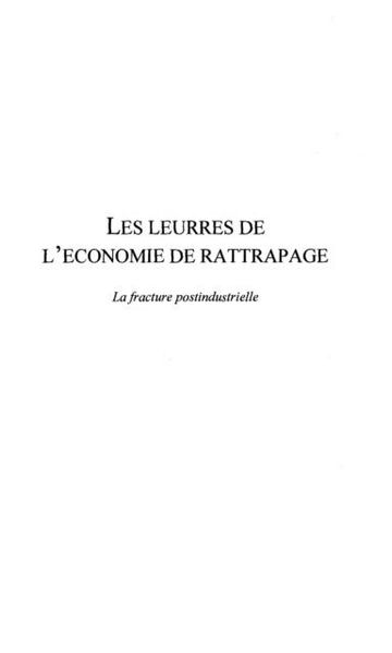 Produktbild: Les Leurres De L'economie De Rattrapage