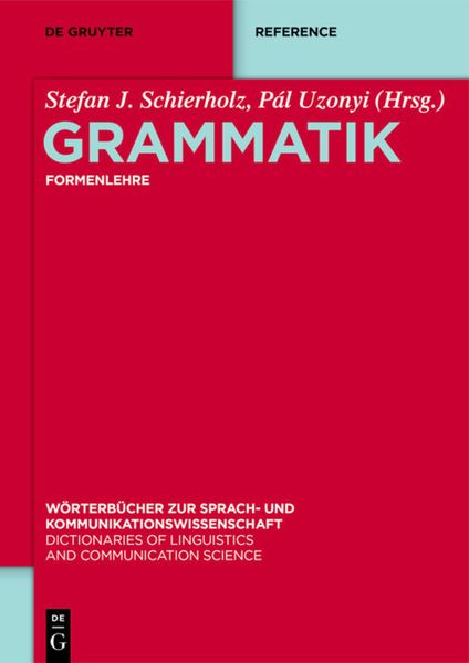 Produktbild: Grammatik / Formenlehre