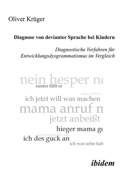 Produktbild: Diagnose von devianter Sprache bei Kindern