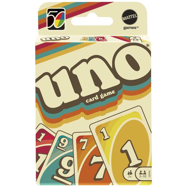 Mattel - Mattel Games UNO Iconic 70's Premium Jubiläumsedition
