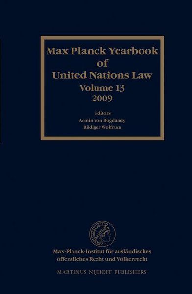 Produktbild: Max Planck Yearbook of United Nations Law, Volume 13 (2009)
