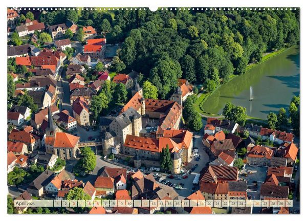 Produktbild: Oberfranken aus der Vogelperspektive (hochwertiger Premium Wandkalender 2026 DIN A2 quer), Kunstdruck in Hochglanz