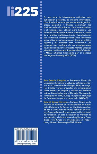 Produktbild: Pobreza, Lenguaje y Medios en Am&eacute;rica Latina