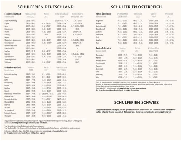 Produktbild: Kombitimer schwarz klein 2027