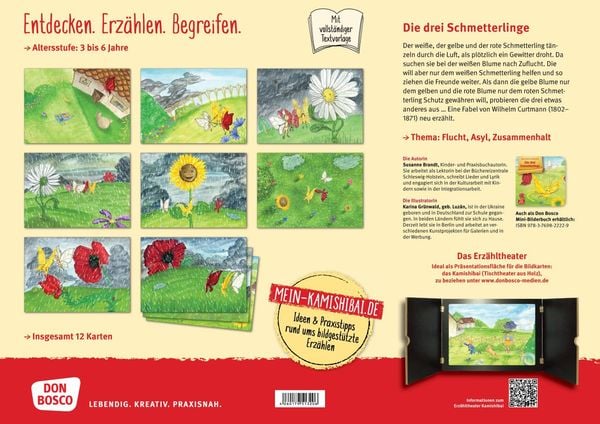 Produktbild: Die drei Schmetterlinge. Kamishibai Bildkartenset