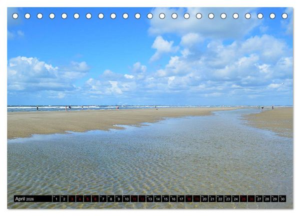 Produktbild: Entlang der Nordseek&uuml;ste (Tischkalender 2026 DIN A5 quer), CALVENDO Monatskalender