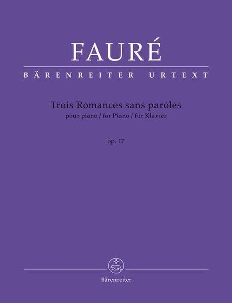 Produktbild: Trois Romances sans paroles f&uuml;r Klavier op. 17