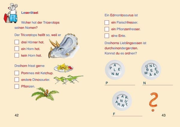 Produktbild: LESEMAUS zum Lesenlernen Sammelb&auml;nde: Spannende Dinosaurier-Silben-Geschichten